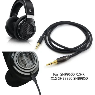 Ersatz 3,5mm Stereo Kopfhörer Audio-Kabel Für Philips SHP9500 X2HR X1S R9CB Image