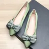 Schuhe für Frauen Flache Heels Wies Flache Schuhe Schwarz Wohnungen für Frauen Dressy Komfort Seide Bogen Größe 33-43 nizza Qualität Grundlegende Schuhe