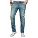 Slim-fit-Jeans ALESSANDRO SALVARINI "ASLuca" Gr. W32 L34, Länge 34, blau (as043) Herren Jeans Slim Fit