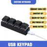 USB programmier bare Makro tastatur 4 Tasten Ein-Tasten-Tasten-Tasten Maustaste Lautstärke regler