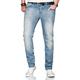 Slim-fit-Jeans ALESSANDRO SALVARINI "ASCatania" Gr. W32 L34, Länge 34, blau (as, 162, mittelblau used) Herren Jeans Slim Fit