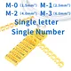 M-1 M-0 (A-Z) Kabel marker 100pcs gelbe Kabel markierungen einzelne Buchstaben a bis z für Draht