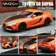 Schnell & wütend 9 Toyota Gr Supra Rennwagen Spielzeug für Kinder Druckguss Miniatur Modell Pull