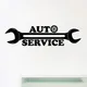 Auto Service Logo Vinyl Wand Aufkleber Decals Reparatur Auto Station Zeichen Kunst Decals Wandbild
