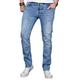 Slim-fit-Jeans ALESSANDRO SALVARINI "ASLuca" Gr. W36 L32, Länge 32, blau (as048) Herren Jeans Slim Fit