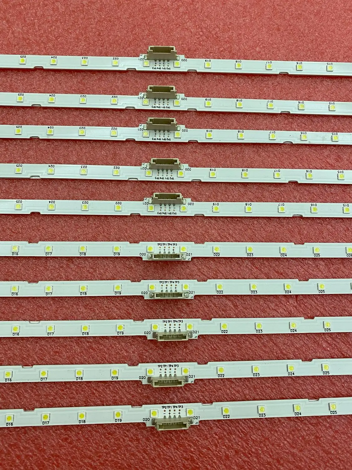 Led hintergrund beleuchtung streifen für Samsung UE55NU7379 UN55NU7100F UE55NU7300 UE55NU7100 UE55NU7105 UE55NU7379U BN96-45913A BN61-15485A