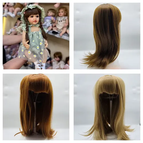 Lange Haar für Reborn / BJD Puppe Passt Die Umfang von EINE Puppe der Kopf Ist Über 36cm (A und B )