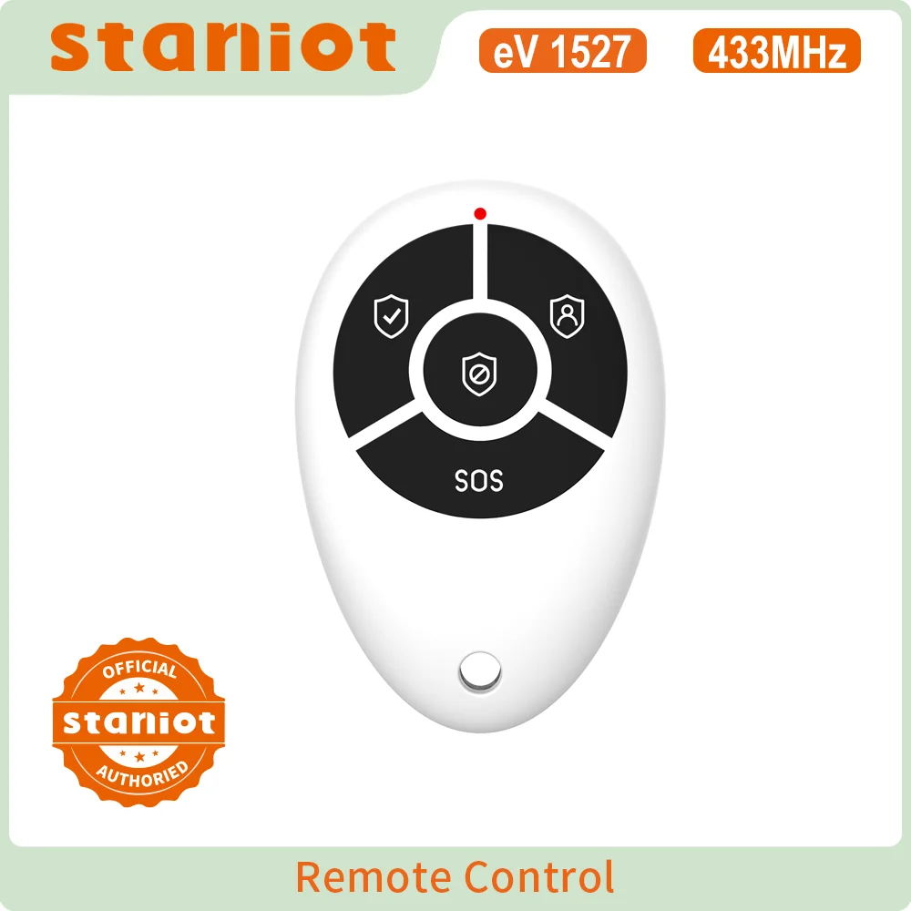 Staniot 4 Tasten Anti-Diebstahl Smart Wireless Fernbedienung 433 Mhz Für Home Einbrecher Alarm System Unterstützung WIFI GSM 4G/2G Image