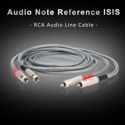 Audio Note Referenz ISIS RCA Audio Linie Kabel Silber Überzogene 99.9999% RCA Verbindungen Mit Box