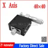 X Achse 40*40mm Knopf Mikrometer Schiebe bühne Führungsschiene Typ Plattform Manuelle Verschiebung