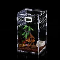 Acryl transparent Reptilien Terrarium Lebensraum Zucht box Reptilien Käfig Nano Arbor eal Tarantel