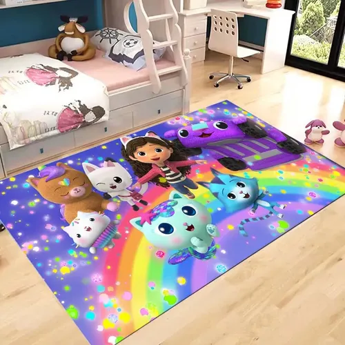 Gabby's Puppenhaus niedlich bedruckte Kinderzimmer Teppich Kinder spielen rutsch feste Boden matte