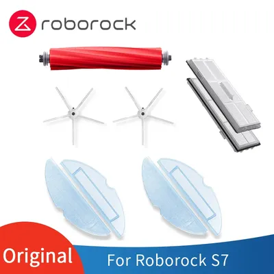 Original Roborock S7 Ersatzteile Waschbar Filter Bildschirm Abnehmbare Gummi Wichtigsten Pinsel Mopp Seite Pinsel Wichtigsten Pinsel Abdeckung Zubehör Image