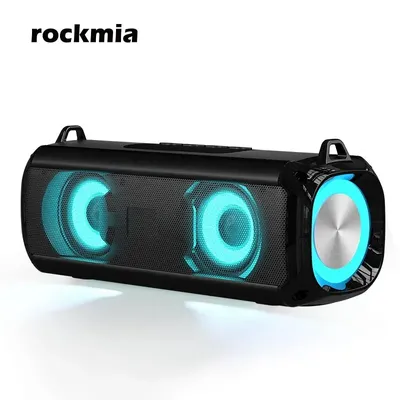 Beliebte rockmia rgb led lichter lautsprecher EBS-045 bt 5,0 tragbare drahtlose bluetooth musik player mikrofon gebaut tf karte unterstützung Image