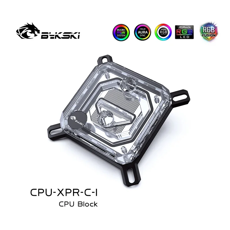 Bykski CPU Block Verwenden für INTEL LGA115X 1200 1700 2011 /AMD Ryzen 3/5/7 X470 X570 Wasser Kühler Kühler CPU-XPR-C-M/CPU-XPR-C-I Image