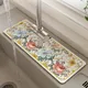 1pc Retro Blume klassische Spüle Wasserhahn Abfluss Pad Tisch matte Toilette Kieselalgen Schlamm