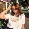 Porzingis Weibliche T-shirt Regenbogen Brief Gedruckt t-shirt Sommer Neue Mode Deprimiert Betonte