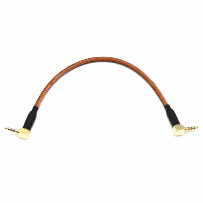 Neues 3,5 mm TRS TRRS auf TRRS Federwickelkabel für Split-Tastatur RODE Sc7 von VIDEOMIC Go Video Micro-Typ-Mikrofone Audiokabel Image