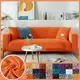 Orange Stretch Samt Sofa Schutzhülle Elastische Sofa Abdeckungen für Wohnzimmer funda sofa Stuhl