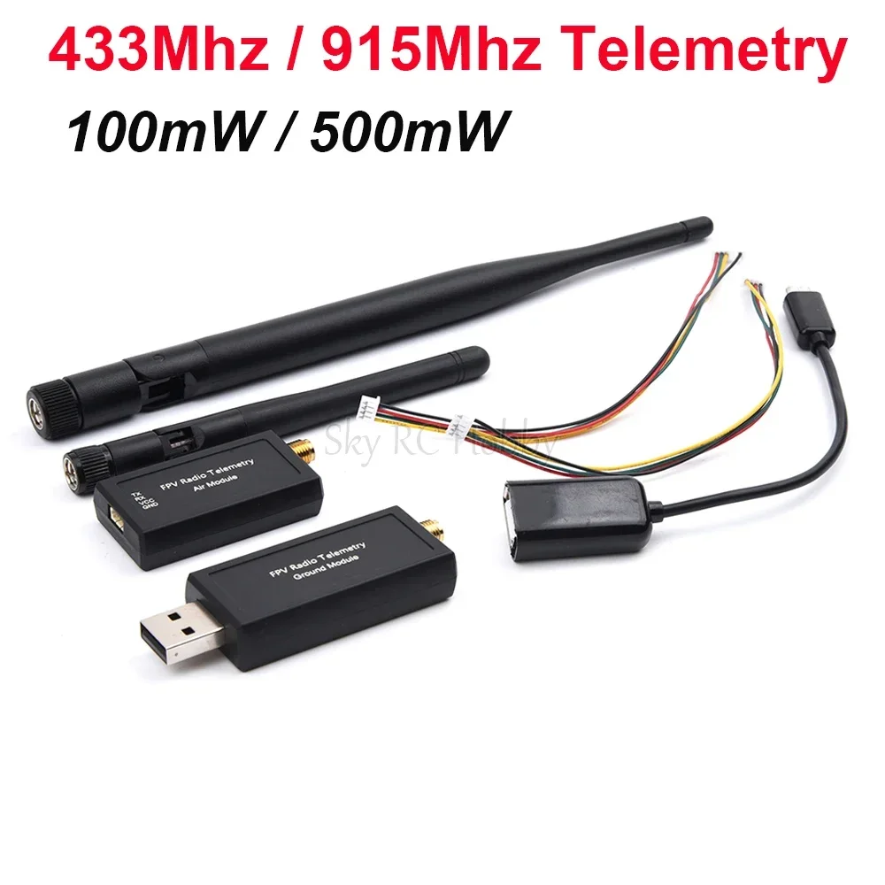 3DR 433Mhz 100mW / 915Mhz 500MW Radio Telemetrie Air Boden Daten Übertragen Modul für APM 2,6 APM 2,8 Pixhawk 2.4.8 Flight Control Image