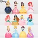 12 Teile/satz Disney Kapsel Prinzessin Bälle Baby Puppen Prinzessin Action Figure Pvc Modell