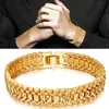 18 stil Wählen Männer Weibliche 5/20 MM Goldene Hip Hop Schmuck Gold Farbe Dicke Schwere Kupfer Material Frauen bordstein Link Kette Armband