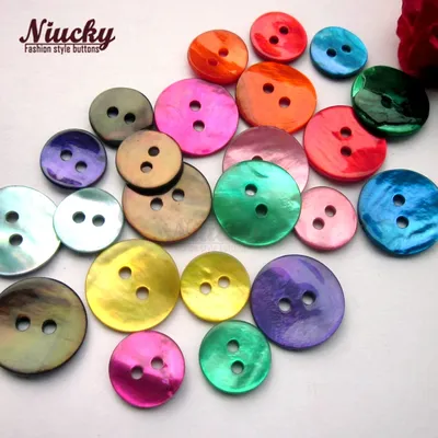 Niucky 11mm/15mm hohe qualität bunte perle shell tasten mutter der perle shell tasten für nähen oder