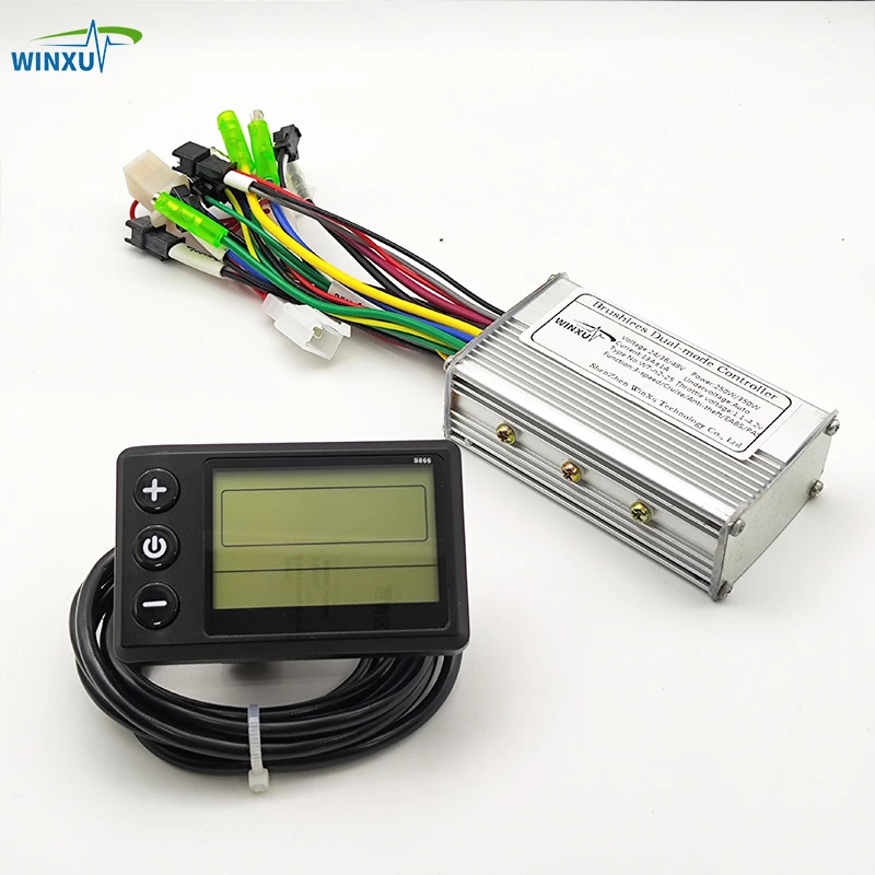 24V 36V 48V 250W 350W S866 Wasserdichte LCD Display Screen Panel Elektrische Fahrrad Roller Bürstenlosen motor Controller Universal Kit Image
