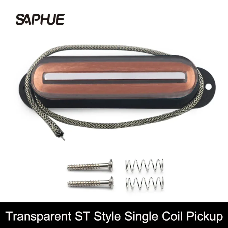 Transparenter Single Coil Blade Pickup im ST-Stil, Faser-Grundplatte, 7,5 K, einzeiliger Pickup für ST-Gitarrenzubehör, mehrfarbig Image