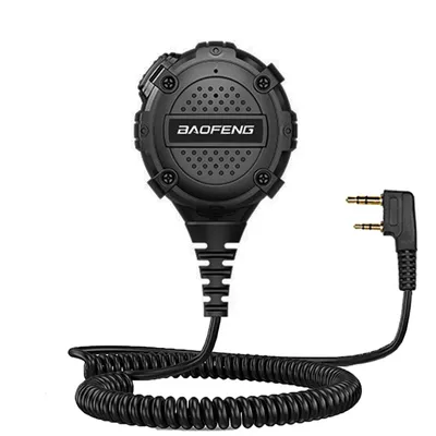 2023 Baofeng Mikrofon Walkie Talkie Zubehör Tangente Mic Schulter Lautsprecher PTT für Kenwood UV-5R UV82 UV-17 two way radio