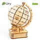 Ury 3d Holz puzzle Globus drehbares Modell mechanische Ausrüstung Kit Baustein Spielzeug Hand