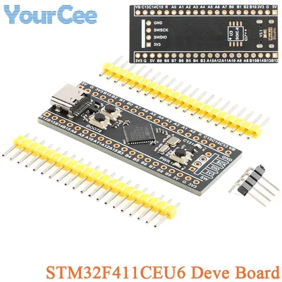 2 stücke/1pc stm32f411ceu6 stm32f4 kern kleines system lernen entwicklungs karte pcb modul typ-c Image