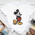 Kawaii Disney Cartoon Mickey Maus T-Shirt Frauen Harajuku niedlich Minnie Maus T-Shirt lustig Donald