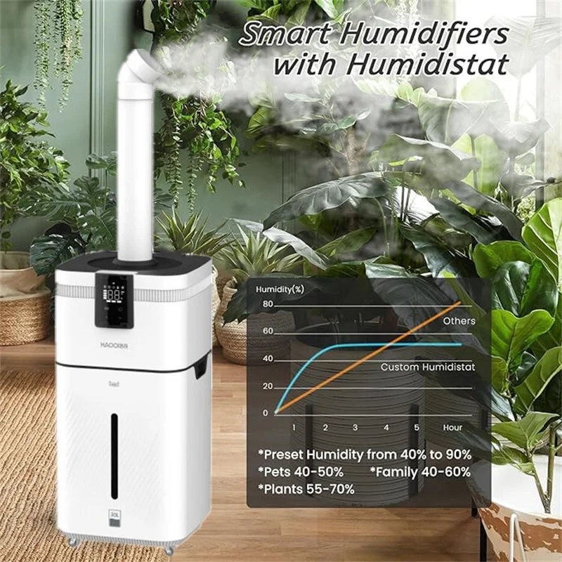 110V 220V 30L Luftbefeuchter Hause Luftbefeuchter Diffusor Industrielle Nebel Maker Aroma Für Zuhause у Jepж Kategorien Vajnaха Humidificador Image
