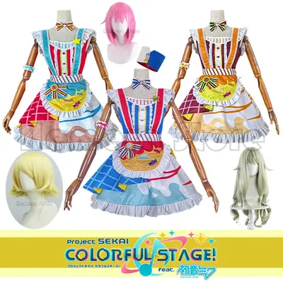 Projekt Sekai Bunte Bühne Feat Rin Kusanagi Nene Ootori Emu Outfits Halloween Karneval Anime Cosplay Kostüme Live Kleid Anzug Image