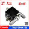 XY Achse 40*40 Manuelle Verschiebung Plattform Mikrometer Schiebe bühne Stahl ball guide