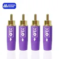 Musik klang 4pcs xlo HiFi-Phono-RCA-Stecker löt freie Audio-Video-RCA-Anschluss Adapter