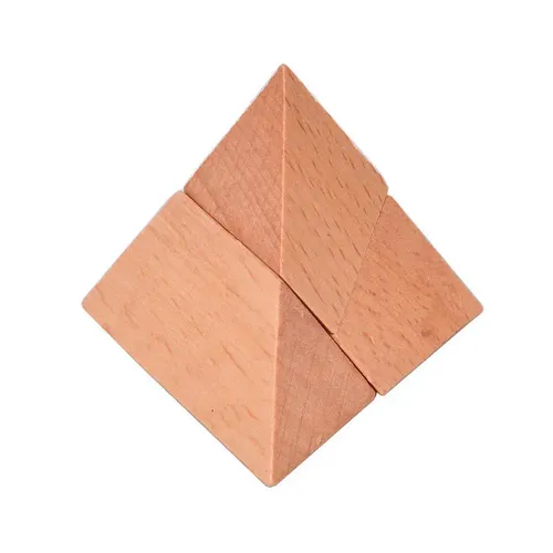 Pyramide Puzzle iq Holz Kong Ming Lock Luban Spielzeug Teaser Gehirn Casse Tete Rompe cabezas 3d