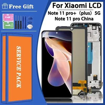 Bildschirm für Xiaomi Redmi Note 11 Pro+ 5G 21091116 UG LCD-Display-Touch-Digitizer für Redmi Note 11 Pro (China) 21091116 C