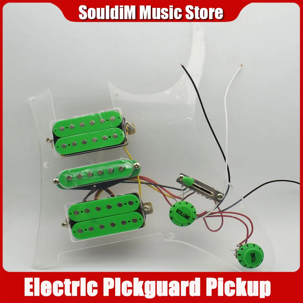 1 Stück E-Gitarren-Tonabnehmer HSH Humbucker-Tonabnehmer Vorverdrahteter Schlagbrett-Gitarren-Tonabnehmer Geeignet für E-Gitarre Image