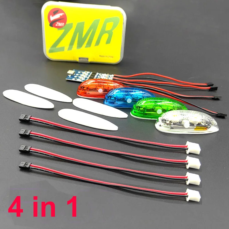 Neue zmr drahtlose Navigations leuchte iii 1s wiederauf ladbare 4 Modi LED-Leuchten für RC Hobby Quadcopter Starr flügel Flugzeuge geführt