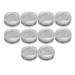 FRCOLOR 10PCS Round Transparent Beads Rice Beads Storage Box Plastic Jewelry Holder Finishing Box Nail Art Container