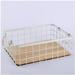 HOMEMAXS Metal Storage Wire Basket Fruit Storage Basket Desk Organizer Metal Wire Basket