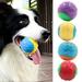 KAOU Dog Squeak Ball Bite Resistant Bouncy Release Energy Teeth Cleaning Play Exercise Training Interactive Dog Toy Large Medium Sized Dogs Pet Ball Toy Outdoor Random Color