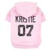 Personalized Dog Clothes Custom Name Number Hoodie Warm Boy/Girl Sweater XS-5XL