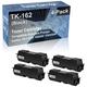 4-Pack Compatible High Capacity TK162 (TK-162) Toner Cartridge use for Kyocera EcoSys FS-1120D P2035D P2035DN Printer (Black)