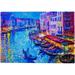 Coolnut Wooden Jigsaw Puzzles 300 Pieces 10.6 x 15.5 Boat and Venice Painting Educational Intellectual Puzzle Games for Adults Kids
