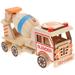 HOMEMAXS 1PC Antique Cement Mixer Model Wooden Handicraft Simulation Concrete Mixer Car Toy