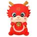 Cheefull Year of The Dragon 2024 Plush Chinese Dragon Stuffed Animals Plush Mascot Doll Chinese New Year Plush Decoration (02 Dragon Horse 25cm)