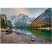 Coolnut Wooden Jigsaw Puzzles 300 Pieces 10.6 x 15.5 Popular Attraction of Braies Lake Educational Intellectual Puzzle Games for Adults Kids